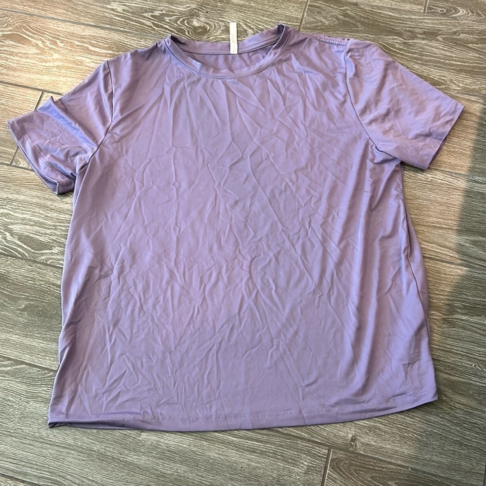EUC Fabletics Dry Flex Tee Violetta Size XXL - Picture 4 of 9